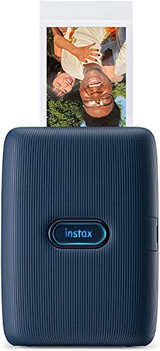 Fujifilm instax mini Link, Stampante Fotografica a Sviluppo Istantaneo per Smartphone, Connessione Bluetooth tra Stampante ed App Dedicata, Foto, Formato mini 62 x 46 mm, Blu (Dark Denim)