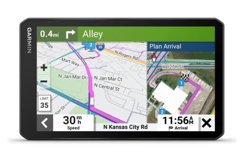 Garmin dezlCam LGV710, Navigatore GPS per camion, Dash Cam integrata, Registra video a ciclo continuo, Salvataggio automatico, Nero