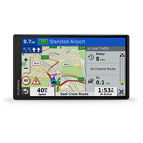Garmin DriveSmart 65 EU LMT-D Navigatore Auto con Mappa Europa 3D, Schermo Touch 6.95 , Vivavoce, Infotraffico Digital DAB e Servizi Live via Smartphone (Ricondizionato)