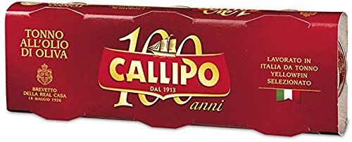 Giacinto Callipo Callipo Tonno all Olio di Oliva, Scatola - 18 confezionda 80 g [18 pezzi, 1440 g]