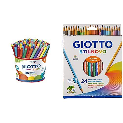 Giotto 521500 Pennarelli Turbo Color Punta Fine, 2.8 Mm, Confezione...