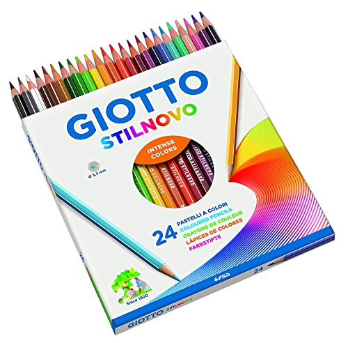 Giotto 6 x Stilnovo pastelli Colorati in Astuccio 24 Colori - 6 Confezioni