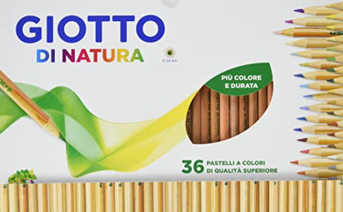 GIOTTO Di Natura - Astuccio Da 36 Matite A Pastello Colorate, 3.8 m...