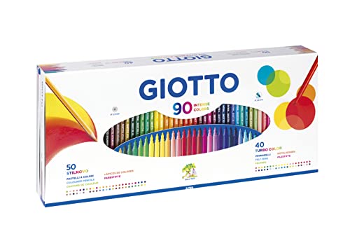 GIOTTO Stilnovo & Turbo Color - Box Da 50 Matite A Pastello E Penna...