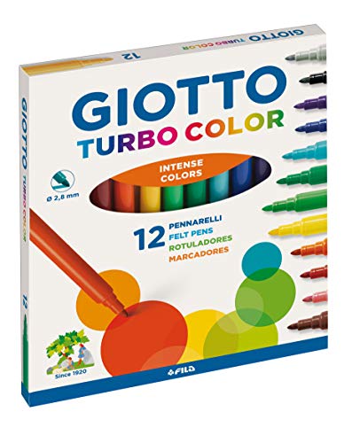 Giotto Turbo Color pennarelli in astuccio da 12 colori