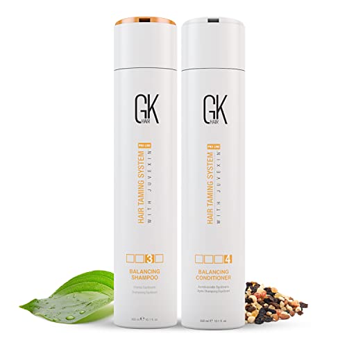 GK HAIR Global Keratin Balancing Shampoo & Conditioner 300ml per Ca...