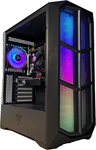 GOLOOK • PC Desktop Gaming LED RGB • AMD RYZEN 7 5700G • RAM 16GB DDR4 3200MHZ • SSD 480GB M.2 NVME HD • Radeon RX Vega • WiFi • Windows 11 Pro • Computer Fisso