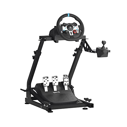GT Omega Supporto Volante per Logitech G923 G29 G920 Thrustmaster T500 RS Force Feedback Supporto Volante Racing Gaming e Cambio TH8A Shifter Mount V1 - Fanatec Clubsport PS4 Xbox PC