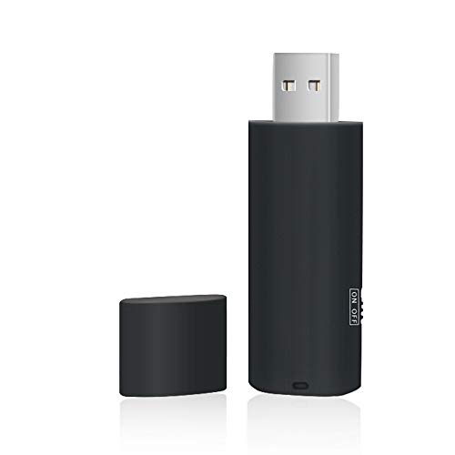 H+Y Ricaricabile USB Registratore Vocale| 20 ore di Registrazione | 16 GB - 192 ore di capacità | Qualità Audio 192 Kbps | Registratore Vocale a Chiavetta USB per Lezioni, Riunioni, Interviste