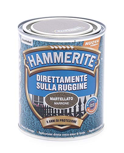 Hammerite Direttamente Sulla Ruggine Martellato Marrone 0.75 L