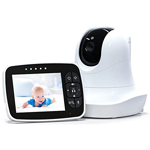 HAOTING Video baby monitor con fotocamera digitale, monitor video w...