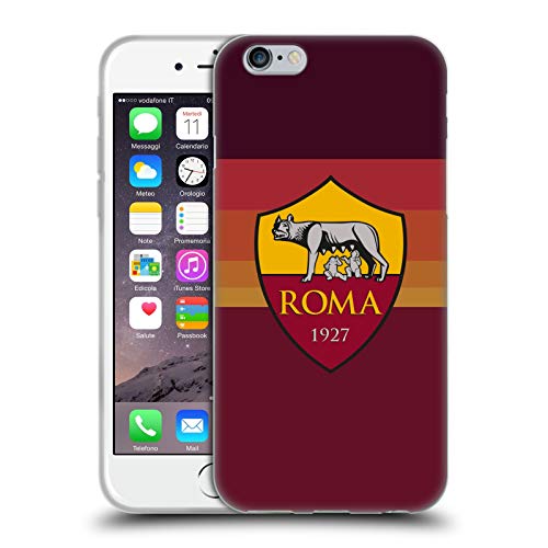 Head Case Designs Licenza Ufficiale AS Roma in Casa 2020 21 Kit Crest Cover in Morbido Gel Compatibile con Apple iPhone 6   iPhone 6s