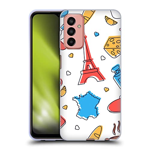 Head Case Designs Licenza Ufficiale Haroulita Avventure A Parigi Grafici Giocosi Cover in Morbido Gel Compatibile con Samsung Galaxy M13 (2022)