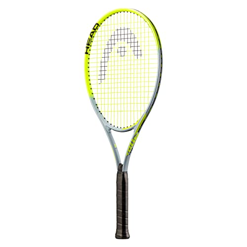HEAD Tour Pro - Racchetta da tennis pre-infilata con bilanciamento della luce da 27 pollici, impugnatura da 4 3 8 , colore giallo