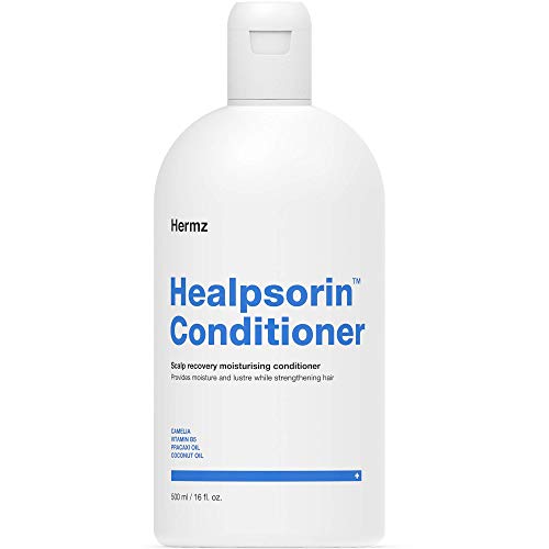 Healpsorin, balsamo per psoriasi per cuoio capelluto secco, olio di camelia, arginina, olio di cocco e vitamina B5, allevia la forfora e la dermatite seborroica per capelli lucidi, senza fiocchi.