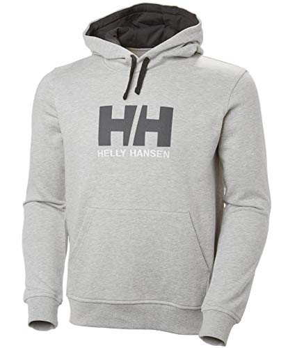 Helly Hansen HH Logo Hoodie, Felpa con Cappuccio, M, Grigio (Grey Melange)