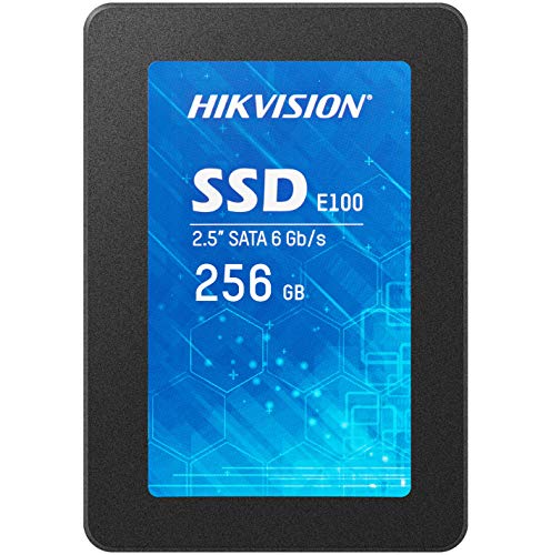 HIKVISION SSD 256GB, SSD Interno da 2,5 Pollici, SATA 6 GB s, Fino a 550 MB s, Scrittura 500MB s - 3D Nand TLC Unità a Stato Solido Interne - E100