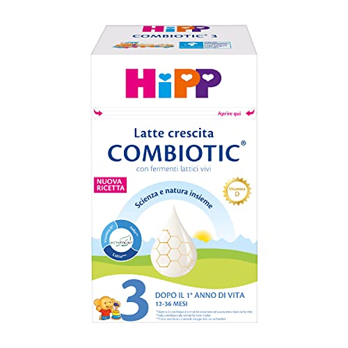 Hipp Latte in Polvere Combiotic 3 Latte Crescita Bio, 600 G