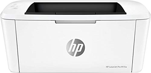 HP LaserJet Pro M15w W2G51A, Stampante a Singola Funzione A4, Stampa Fronte e Retro Manuale in b n, 18 ppm, USB, Wi-Fi, Bianca
