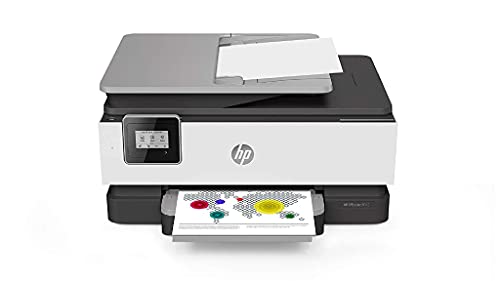 HP OfficeJet 8012 1KR71B Stampante Multifunzione A4 a Getto di Inchiostro, Stampa, Scansiona, Fotocopia, Fax, Wifi, HP Smart, Stampa fronte retro automatica, 2 Mesi di Instant Ink Inclusi, Grigio