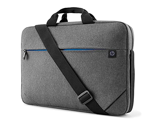 HP - PC Prelude Borsa per Notebook fino a 15.6 , fissaggio per trolley, tracolla imbottita, tessuto impermeabile, Grigio