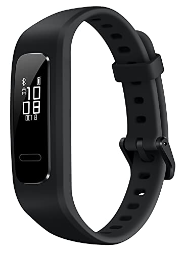 HUAWEI Band 4e Active tracker di attività fitness Bluetooth impermeabile con tracker di prestazioni da basket, display PMOLED in bianco e nero con touchscreen, nero grafite