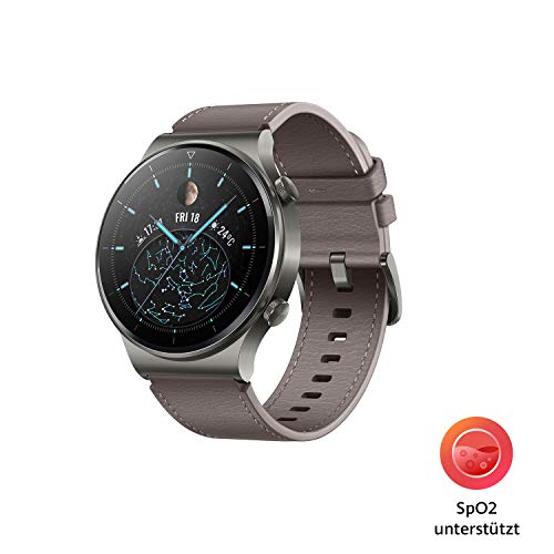 Huawei Watch GT 2 Pro - Orologio intelligente con cinturino in pell...