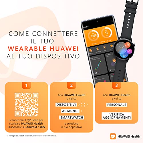Huawei Watch GT 3 - Smartwatch, Batteria di Lunga Durata, Monitorag...