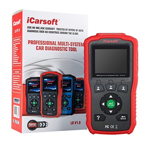 iCarsoft Scanner diagnostico automatico LR V1.0 per Landrover & Jaguar con servizio olio Reset &Battery Test Nuova versione di i930 (rosso)