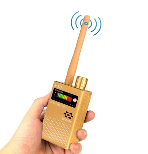 ICQUANZX Rilevatore RF Detector di Bug Rivelatore ad Altissima Sensibilità Rilevatore di Segnale Wireless Anti-Spy Suggerimenti per l allarme Sonoro e Luminoso