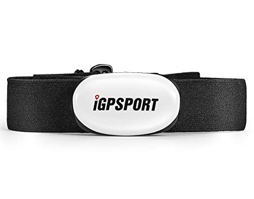 iGPSPORT HR40 Cardiofrequenzimetro Impermeabile IPX7 Bluetooth e Ant+ e Fascia Toracica per Ciclismo, Corsa, Fitness Compatibile con Garmin Polar Wahoo