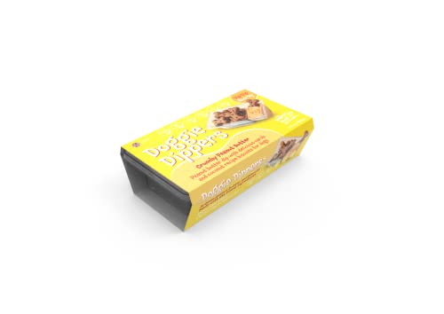 Il vassoio Doggie Dippers - Burro di arachidi croccante - è il primo snack interattivo per cani al mondo.