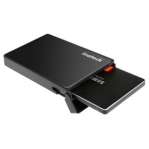 Inateck [ottimizzato per SSD] USB 3.0 Hard Disk Esterno per 9.5 mm 7 mm 2.5 pollici SATA I, SATA II, SATA III, SATA SSD e HDD con USB3.0 cavo, non richiede driver, aggiuntivi Strumento Lose – Nero