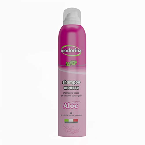 Inodorina - Lavaggio a Secco Schiuma Shampoo Aloe Vera 300 ml