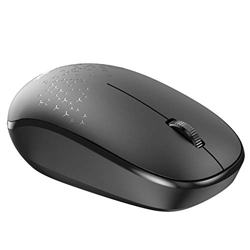 INPHIC Mouse Bluetooth Silenzioso, Mouse Wireless Bluetooth 5.0 3.0 a Doppia modalità, Mini Compatto 1600 DPI per Computer Laptop PC Mac iPadOS, 3 Pulsanti, Durata della Batteria 12 Mesi - Nero
