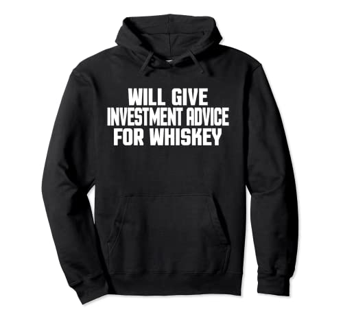Investitore, divertente, darà consigli sugli investimenti per il whisky Felpa con Cappuccio