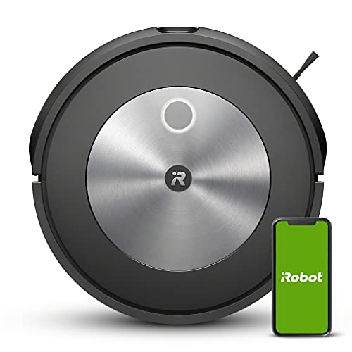 iRobot Roomba J7, aspirapolvere wifi, 2 spazzole in gomma multisuperficie. Ideale per gli animali, mappa, memorizza, si adatta alla tua casa, rileva ed evita gli oggetti
