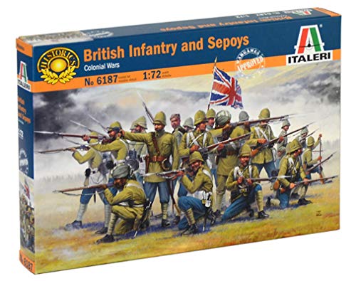 Italeri 6187 British Infantry and Sepoys Colonial Wars soldatini in...