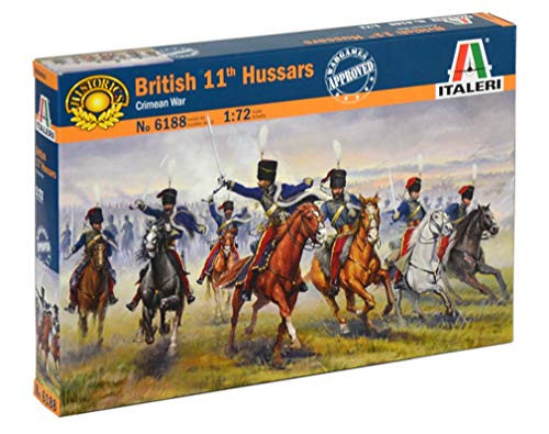 Italeri 6188 British 11th Hussars Crimean Wars soldatini in plastic...