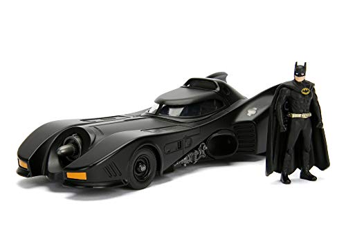 Jada - Dc Batman Batmobile 1989, 253215002, + 8 Anni, Scala 1:24, Personaggio Incluso