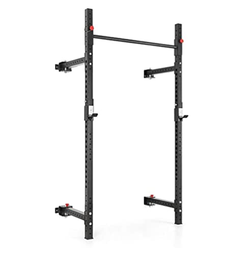 JRZTC Contro Il Muro Squat Rack Power Rack Pieghevole Allenamento per la Forza Bilanciere Rack Home Gym Fitness Parallel Bar Workout Workout