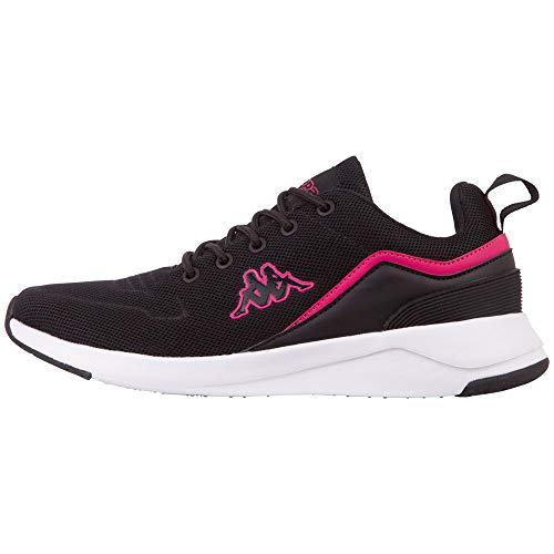 Kappa Darou Unisex Scarpe per jogging su strada Unisex - Adulto, Nero (Black Pink), 39 EU