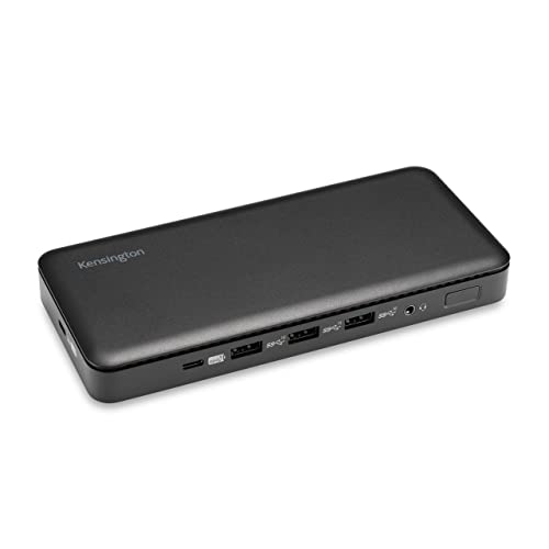 Kensington SD4839P Docking Station USB-C 10 Gbps Triplo Video Driverless con Power Delivery da 85 W, 2 x DisplayPort++ 1.4, Porte USB-A e HDMI 2.0