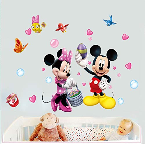 Kibi adesivi Muro Minnie Disney Adesivi Muro Mickey Mouse Adesivo Da Parete Minnie Camera Da Letto Bambini Stickers Muro Bambini Mickey Mouse Adesivi Muro Topolino Disney