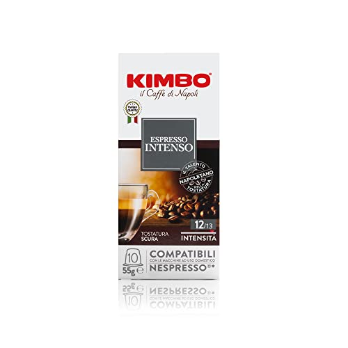 Kimbo Intenso - Capsule Caffè Compatibili Nespresso, Intensità 12...