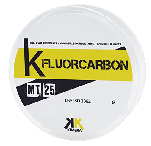 KIMERA Mt 25, K-Fluorocarbon, Filo da Pesca Unisex Adulto, Cristal, 0.60