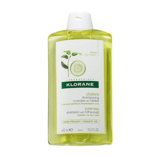 Klorane 19577 Shampoo Polpa di Cedro Riequilibrante, Seboregolatore, 400 ml
