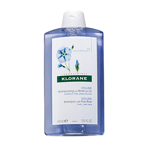 Klorane Shampoo Volumizzante con Fibra di Lino, 400 ml