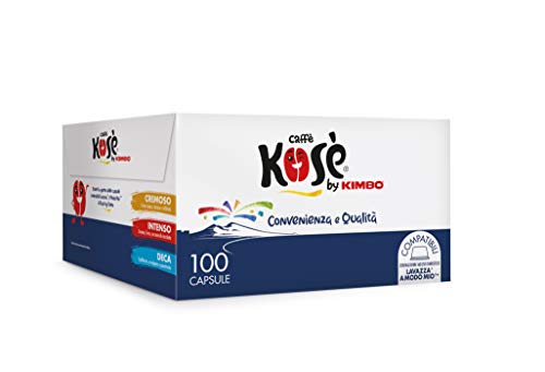 Kosè by Kimbo Capsule Decaffeinato Compatibili Lavazza A Modo Mio - Confezione da 100 Pezzi
