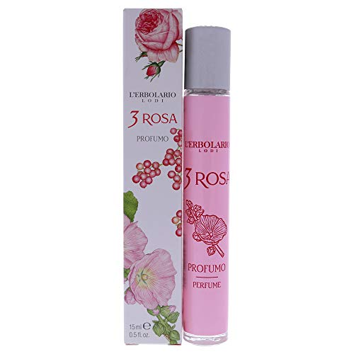 L Erbolario 3 Rosa Eau de Parfum - Profumo in confezione da 1 x 15 ml